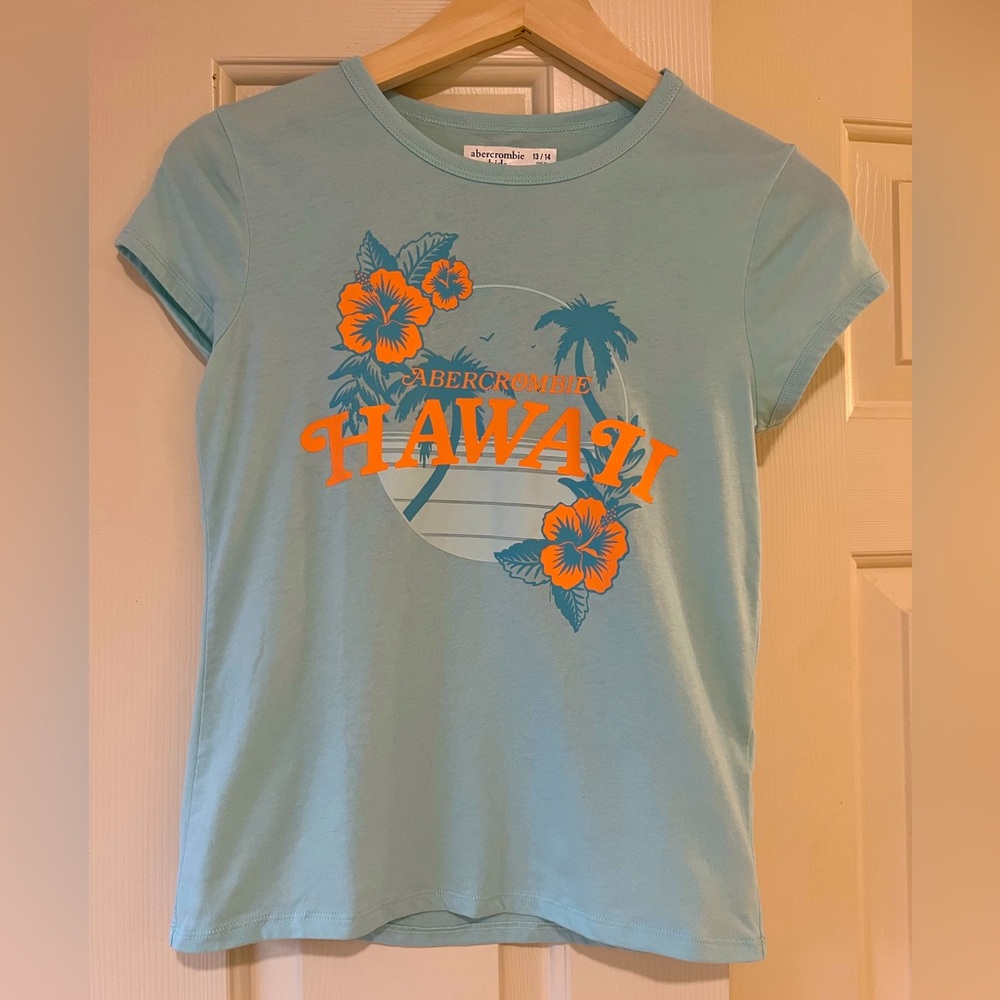 Abercrombie kids Hawaii tee Color: blue Size 13-14